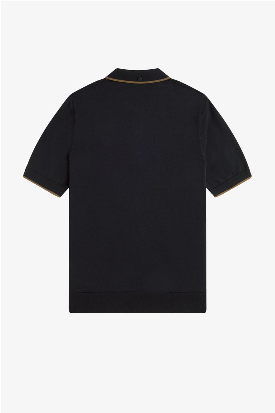 Fred Perry - Zwarte Pique Stitch polo