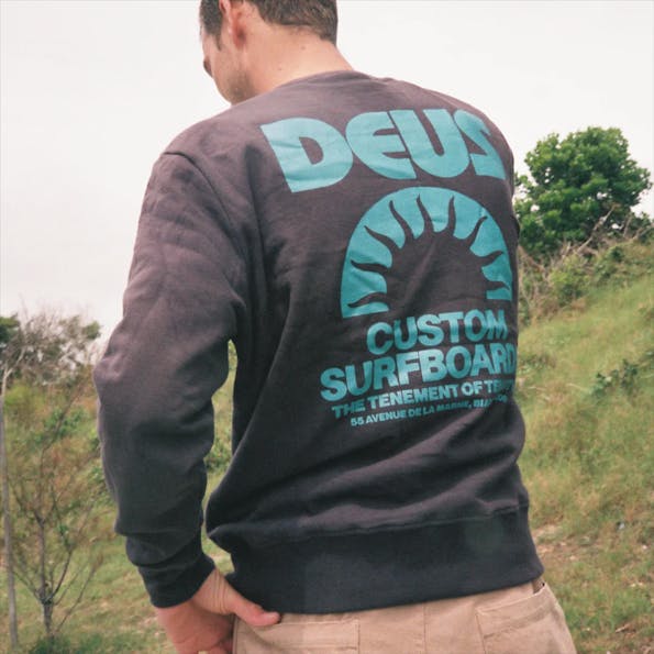 Deus Ex Machina - Donkergrijze Melodies Crew sweater