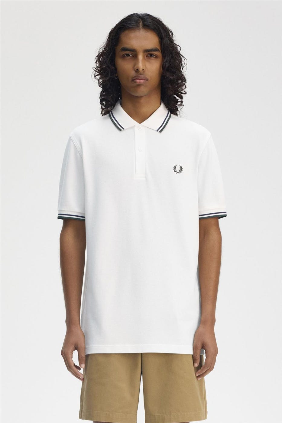 Fred Perry - Witte Twin Tipped polo