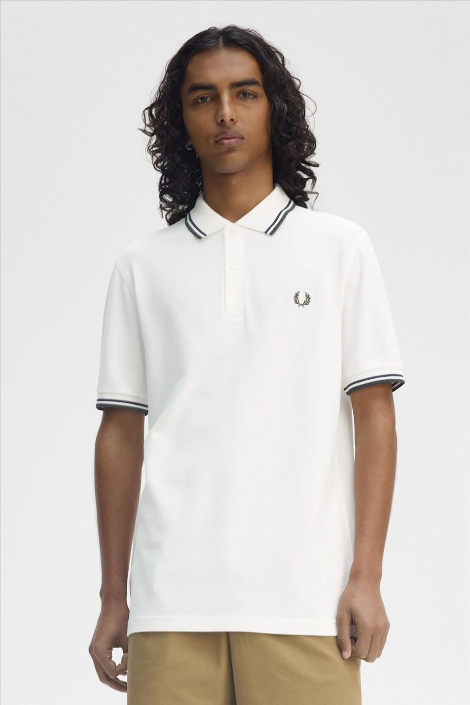 Fred Perry - Witte Twin Tipped polo