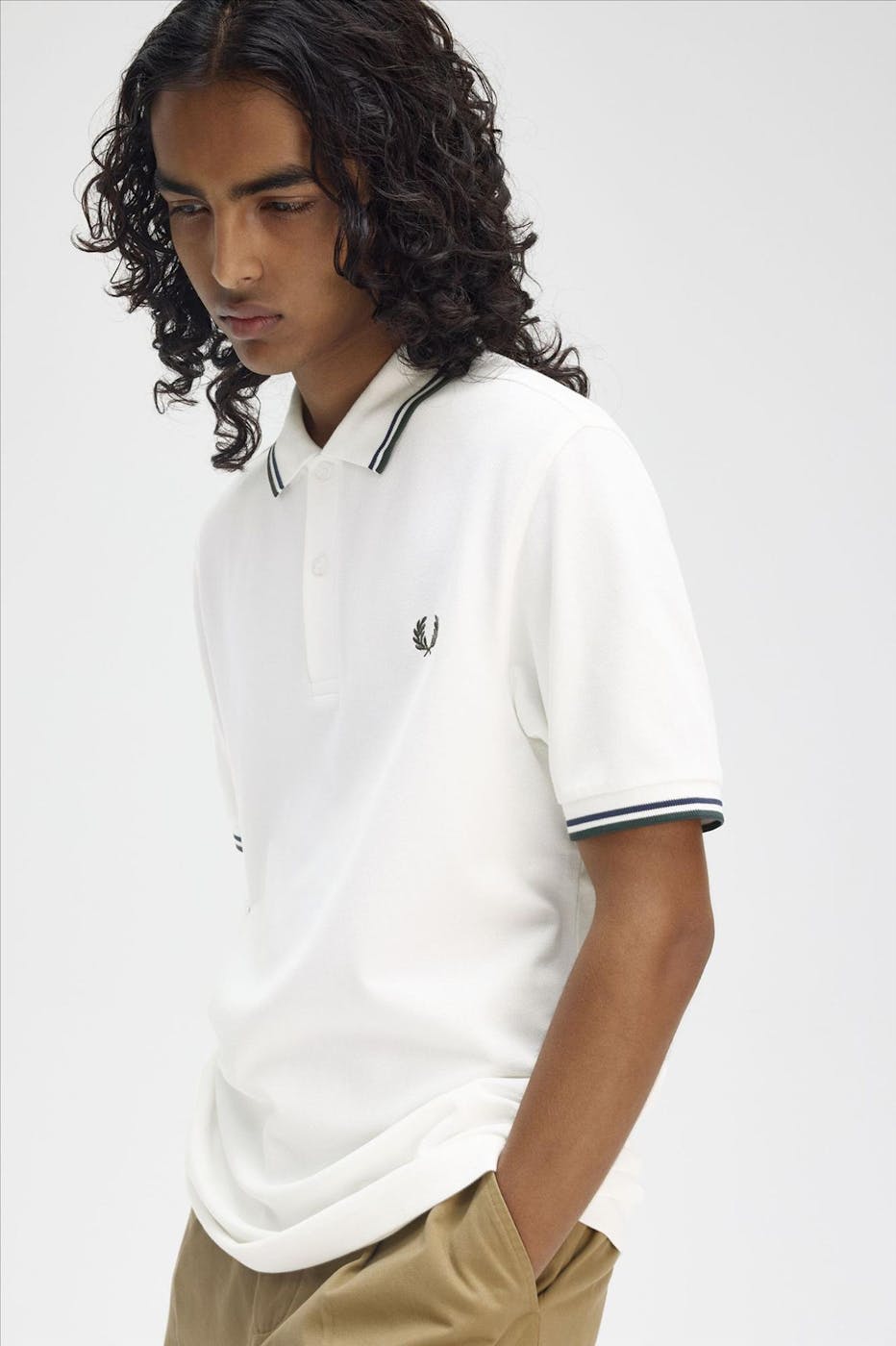 Fred Perry - Witte Twin Tipped polo