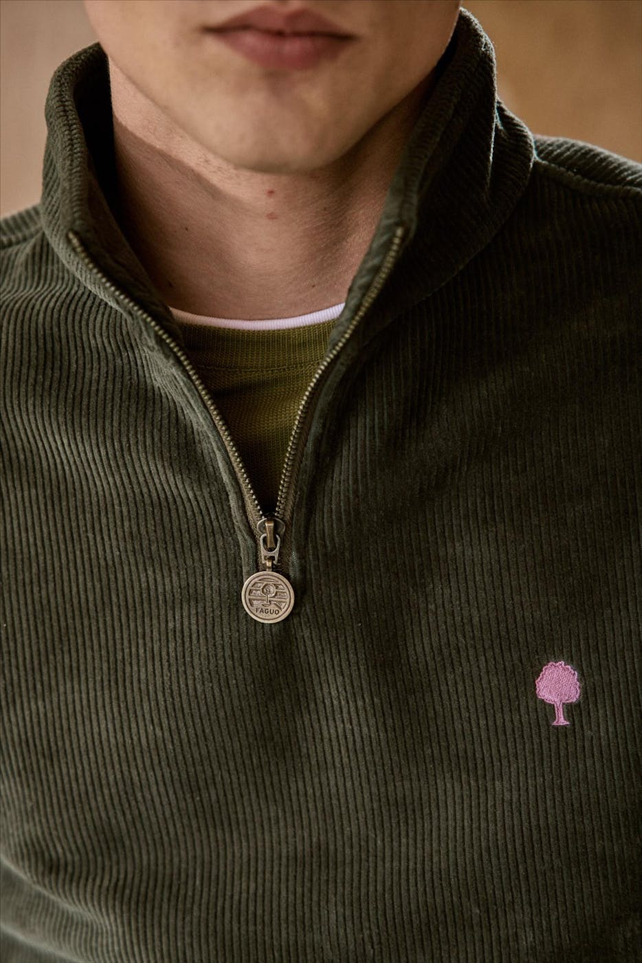 Faguo - Donkergroene Amboise sweater