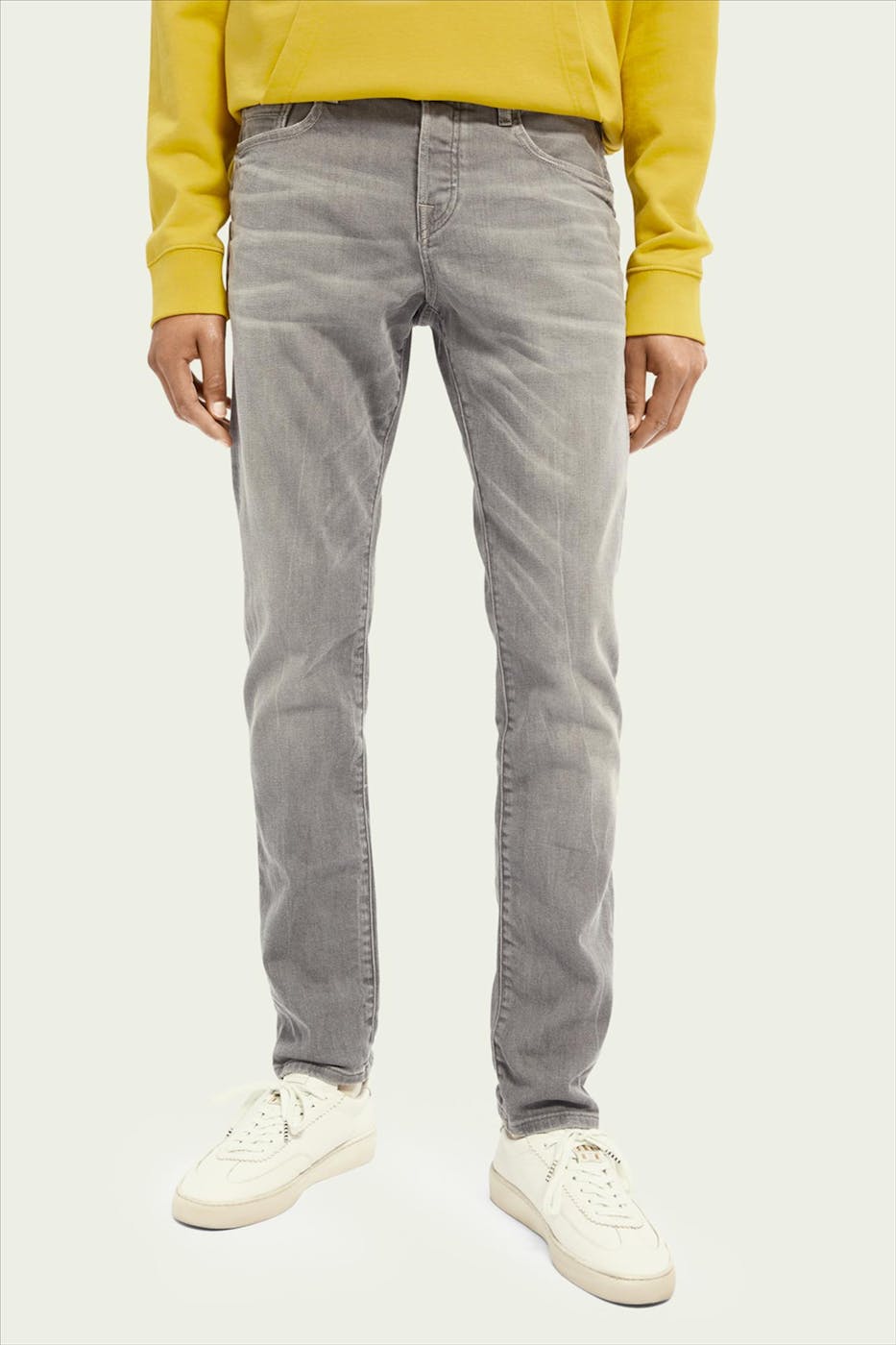 Scotch & Soda - Grijze Ralston slim jeans