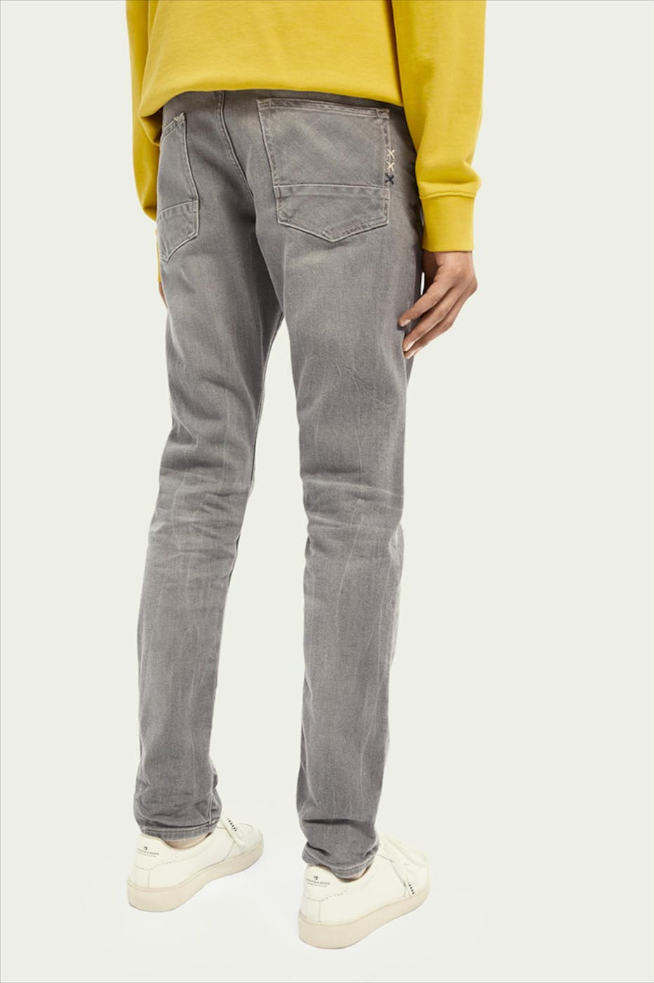 Scotch & Soda - Grijze Ralston slim jeans