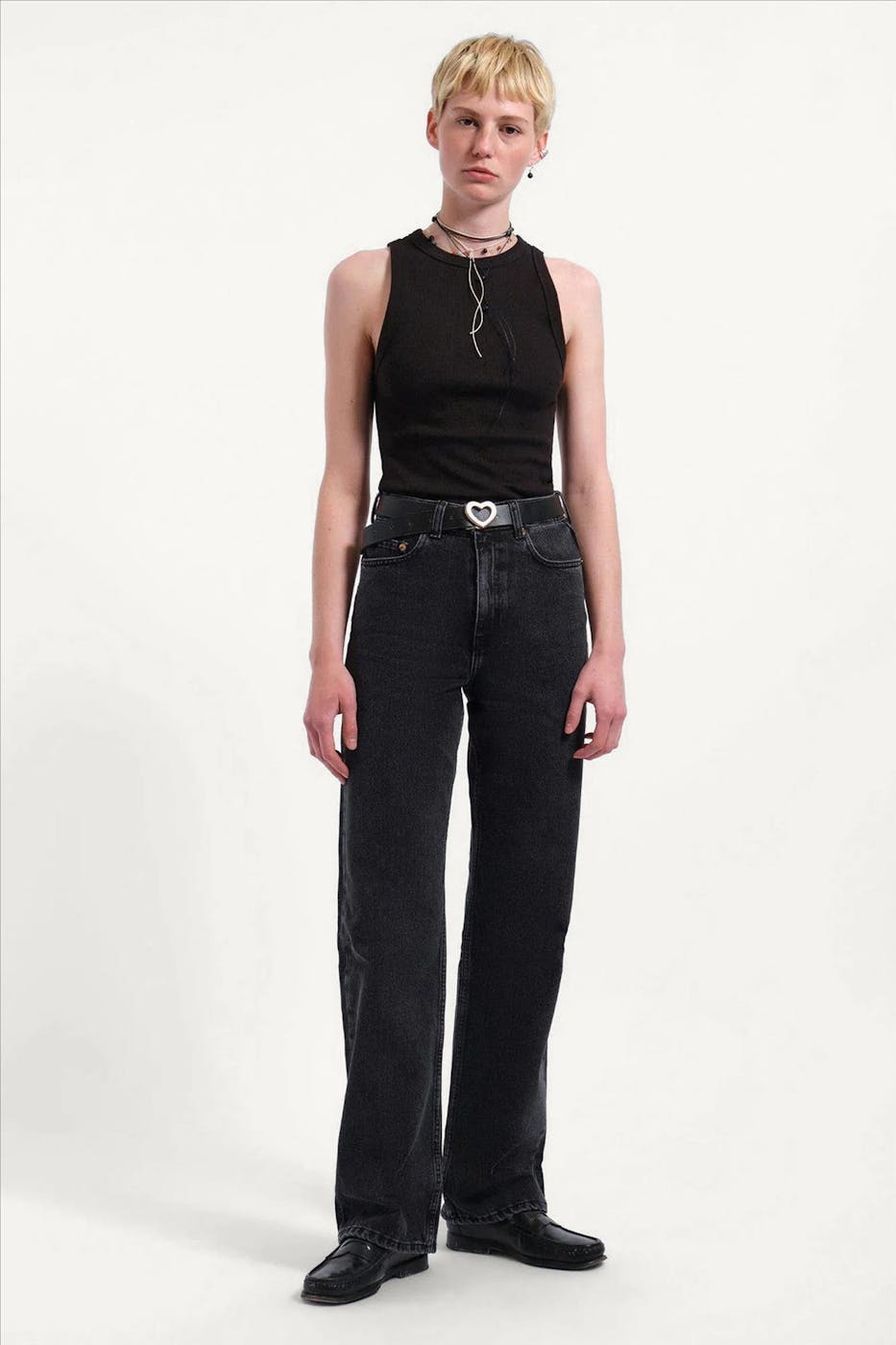 Dr. Denim - Zwarte Retro Echo straight jeans
