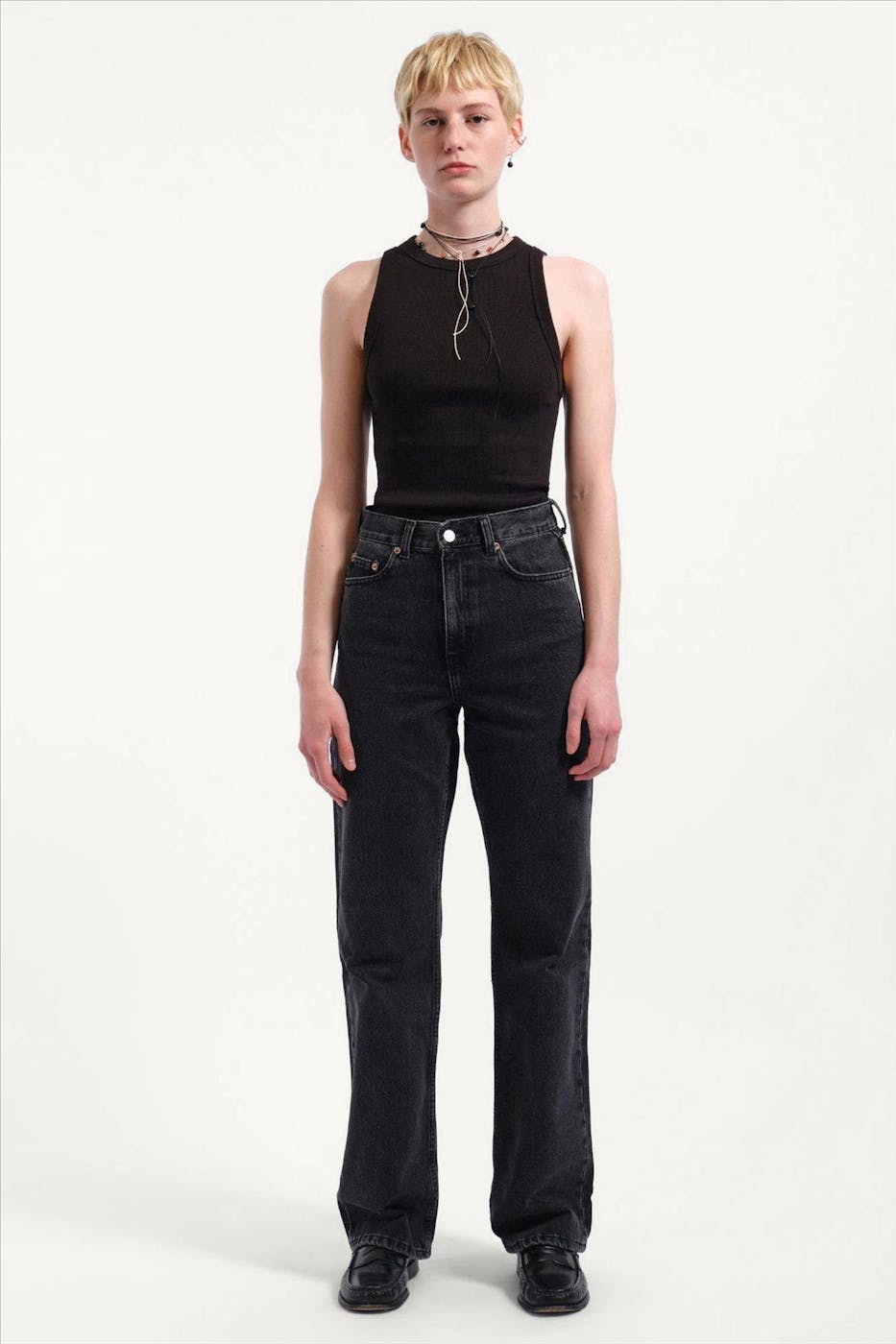 Dr. Denim - Zwarte Retro Echo straight jeans
