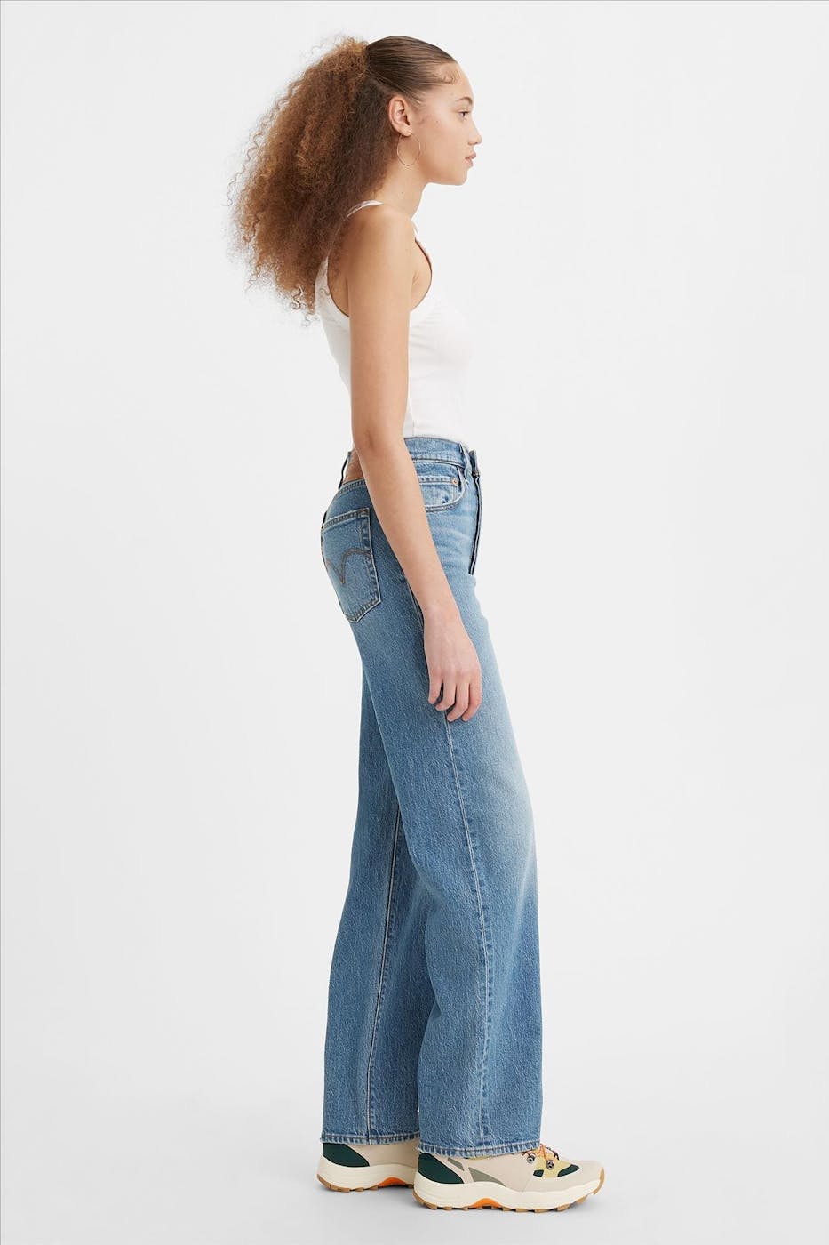 Levi's - Blauwe Ribcage Straight jeans