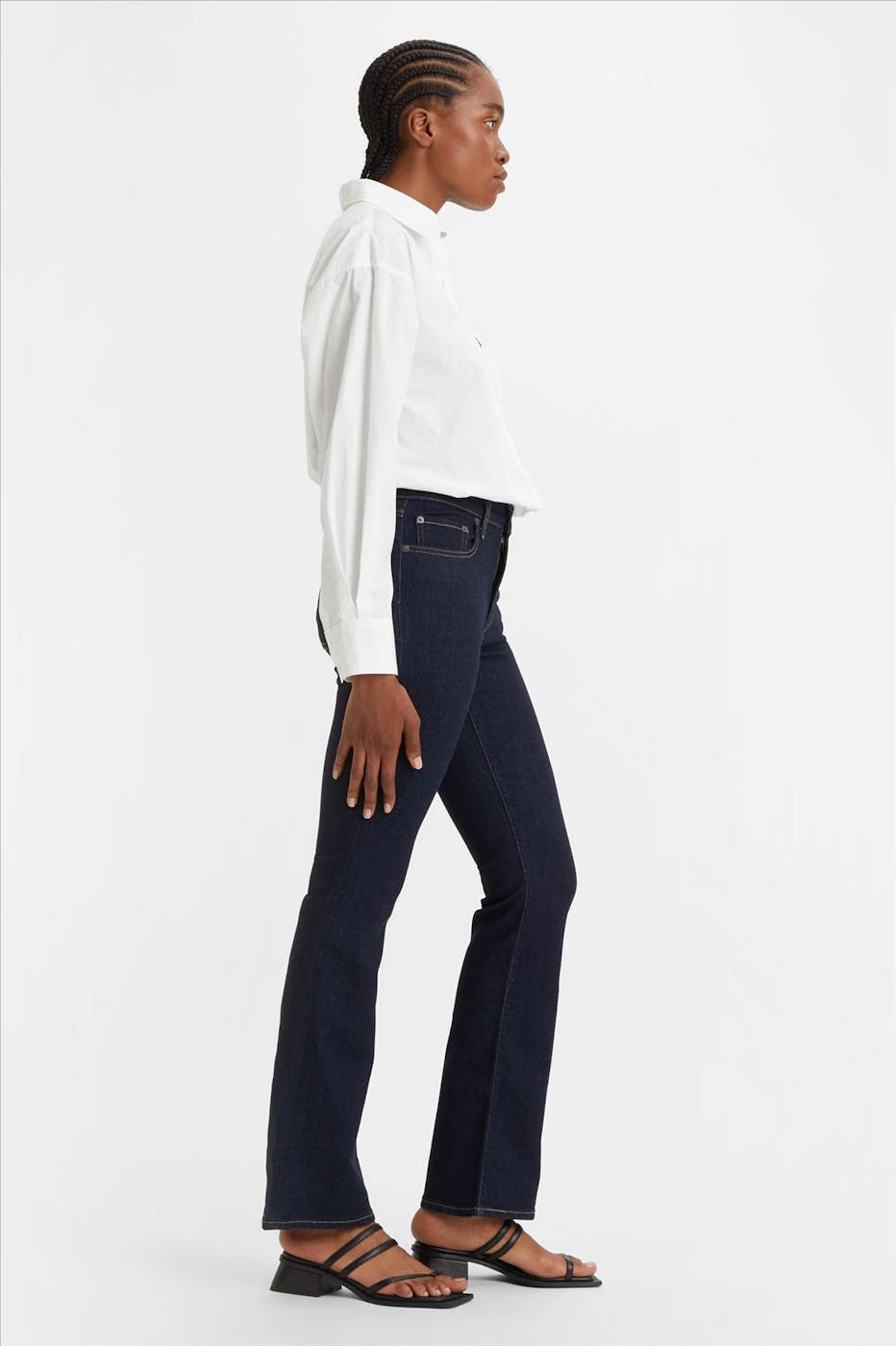 Levi's - Donkerblauwe 725 Bootcut jeans