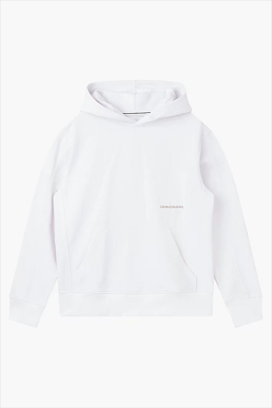 Calvin Klein Jeans - Witte placed iconic logo hoodie