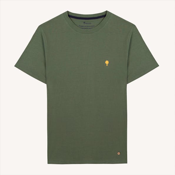 Faguo - Olijfgroene Arcy T-shirt