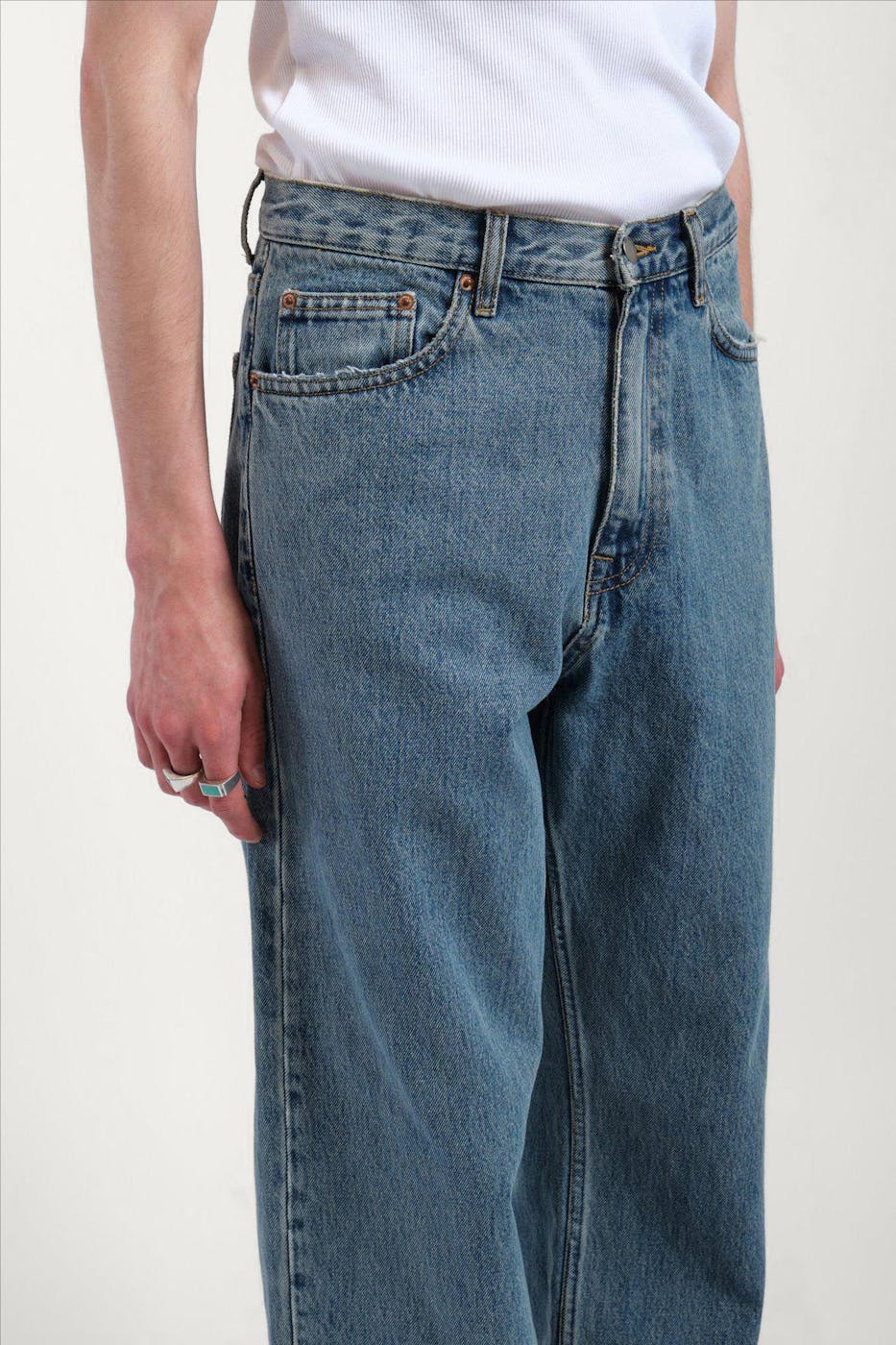 Dr. Denim - Blauwe Retro Omar wide jeans