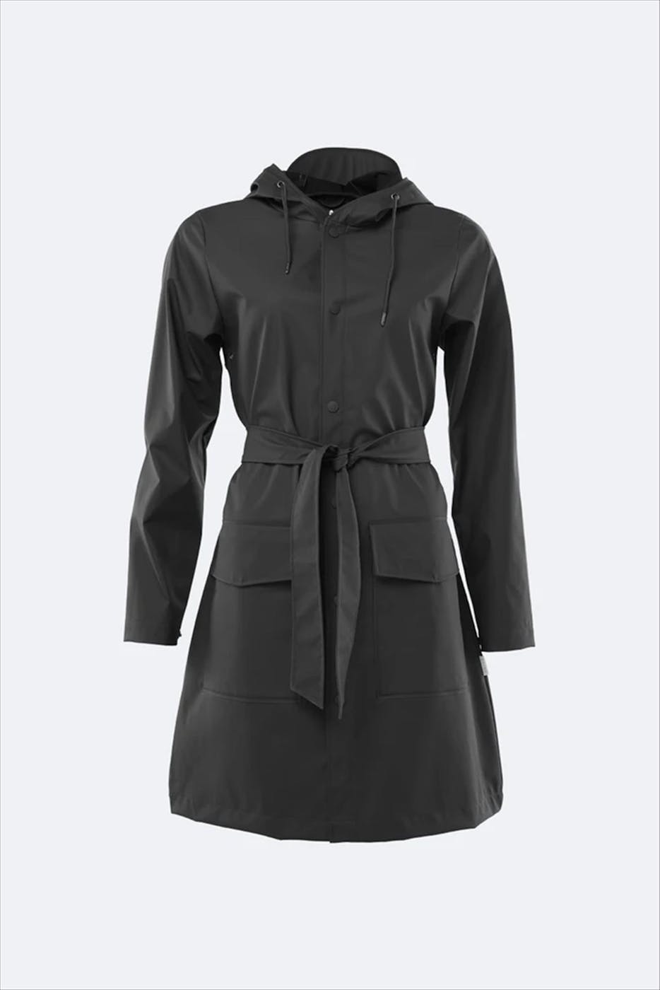 RAINS - Zwarte Belt Jacket regenjas