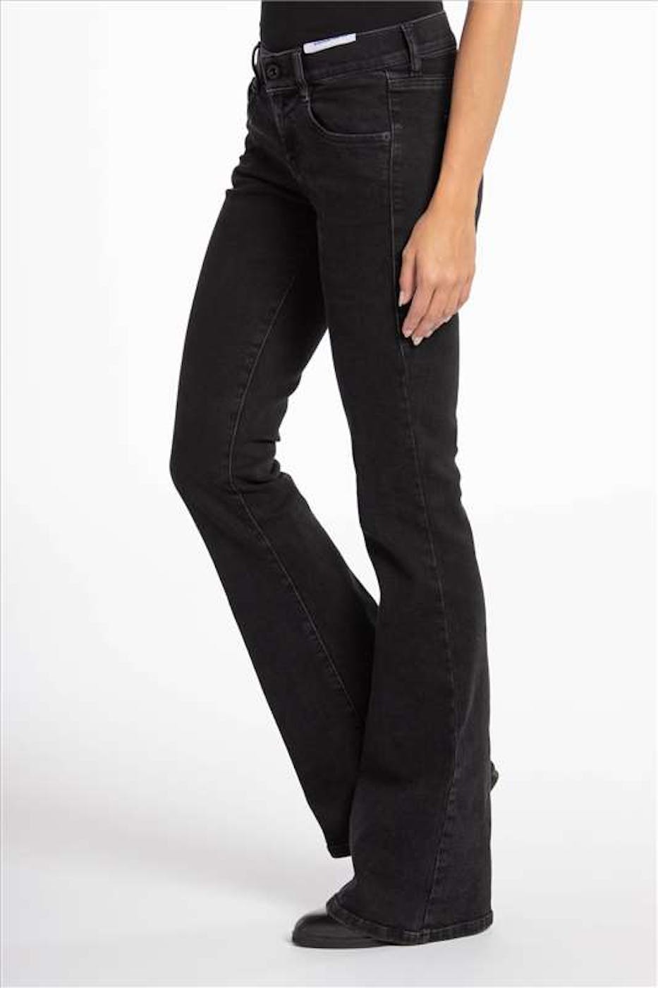 Diesel - Zwarte D-Ebbey flared jeans