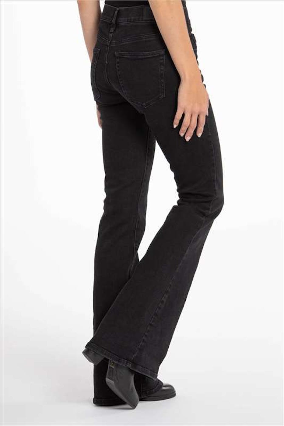 Diesel - Zwarte D-Ebbey flared jeans