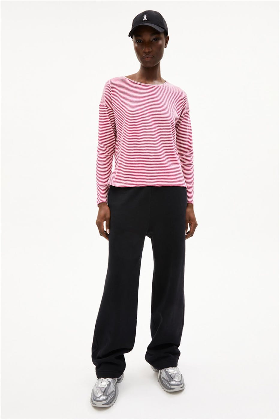 Armed Angels - Fushia-Ecru Xianaa Lovely longsleeve