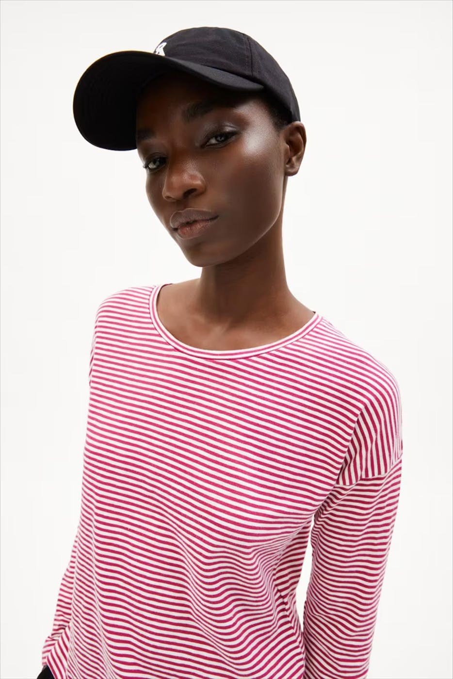 Armed Angels - Fushia-Ecru Xianaa Lovely longsleeve
