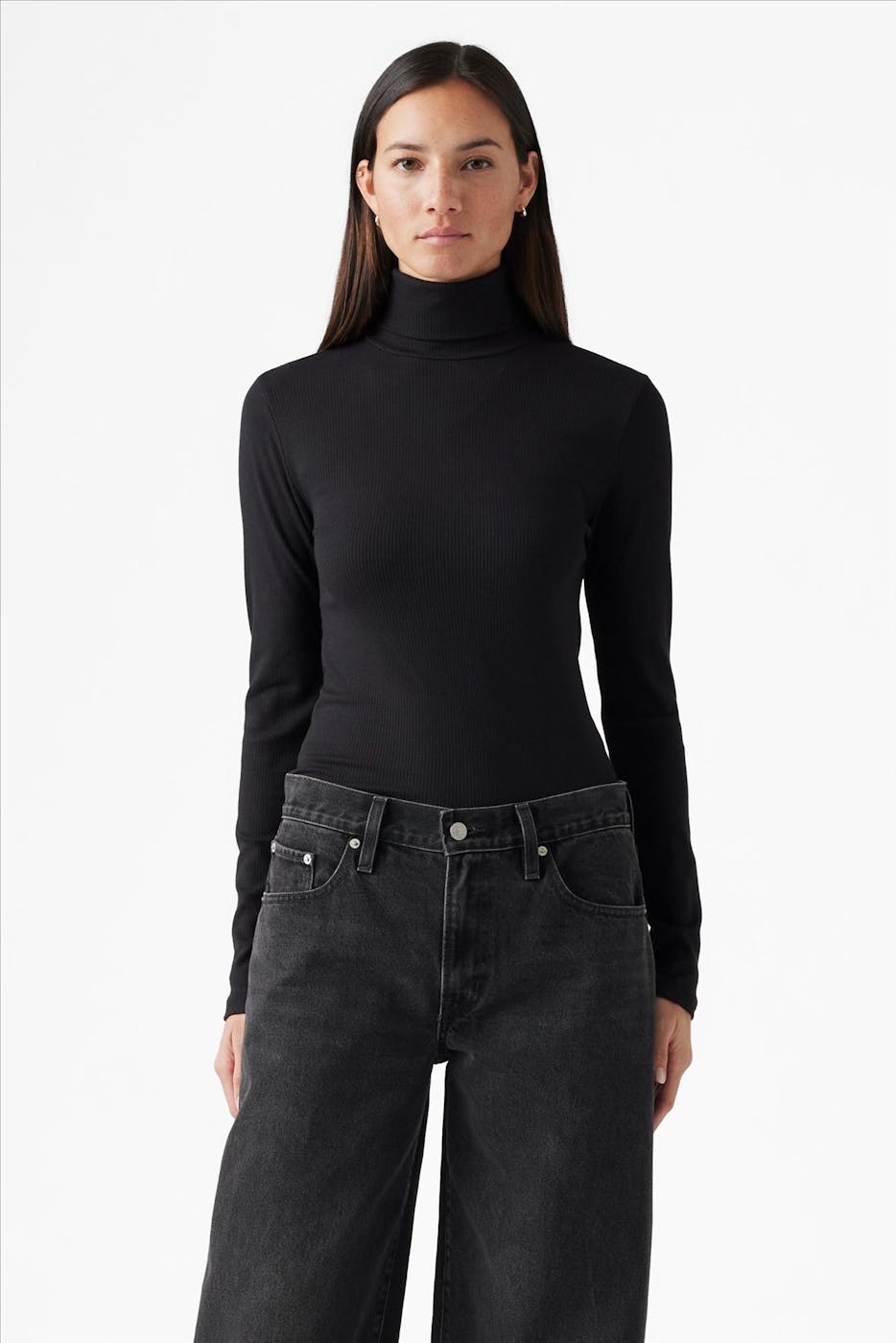 Levi's - Zwarte Turtleneck longsleeve