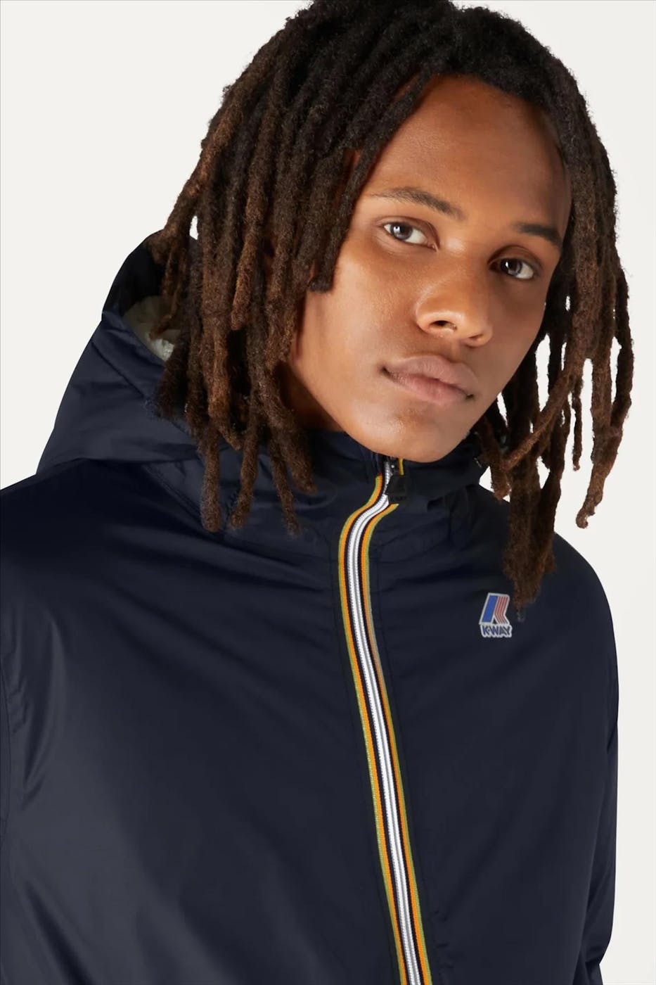 K-Way - Donkerblauwe Le Vrai Claude 3.0 Orsetto jas