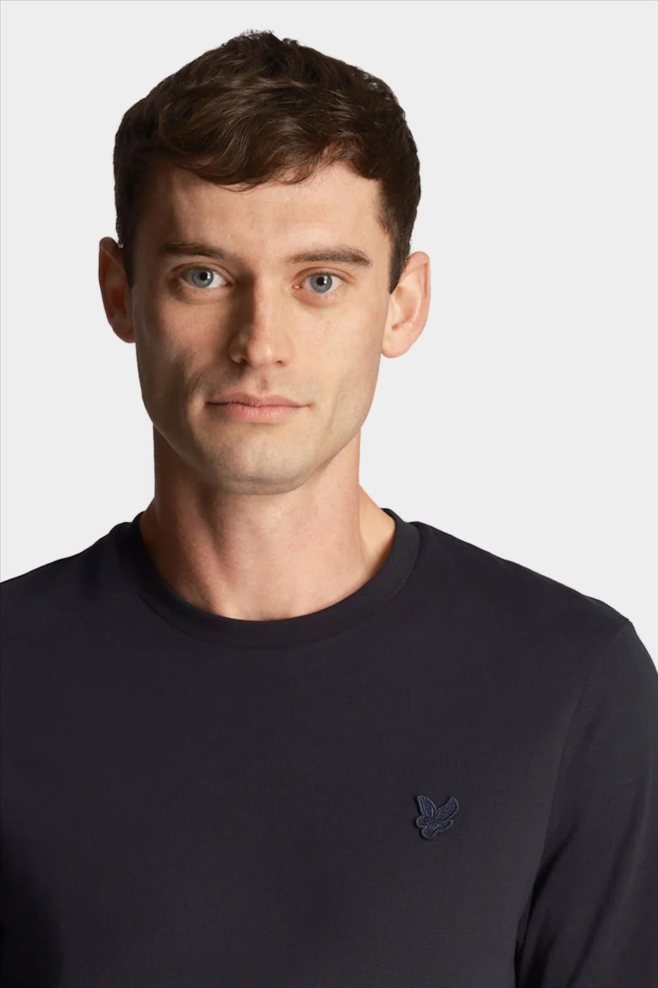 Lyle & Scott - Donkerblauwe Tonal Eagle T-shirt