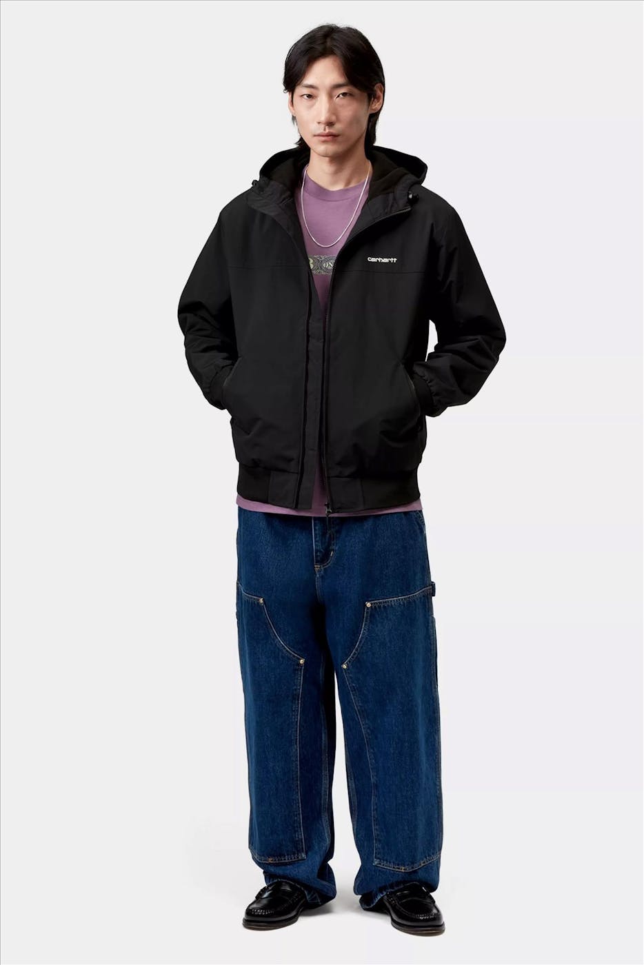 Carhartt WIP - Zwarte Hooded Sail jacket