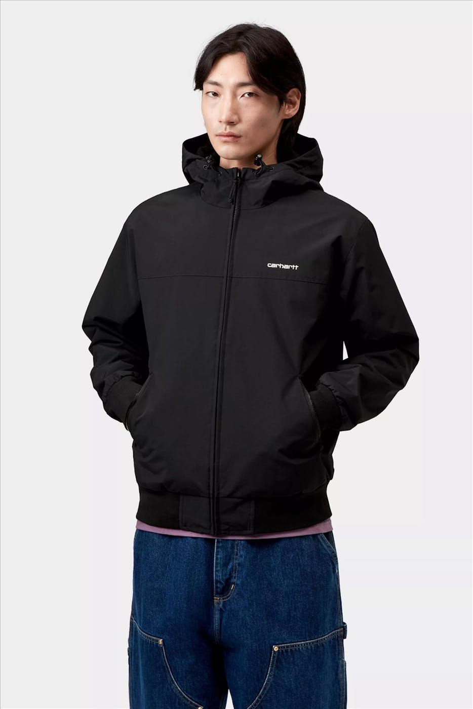 Carhartt WIP - Zwarte Hooded Sail jacket
