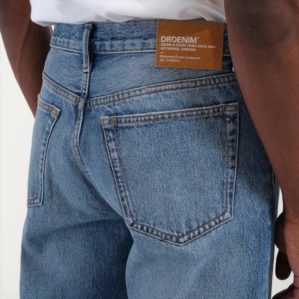Dr. Denim - Blauwe Fade Dash straight jeans