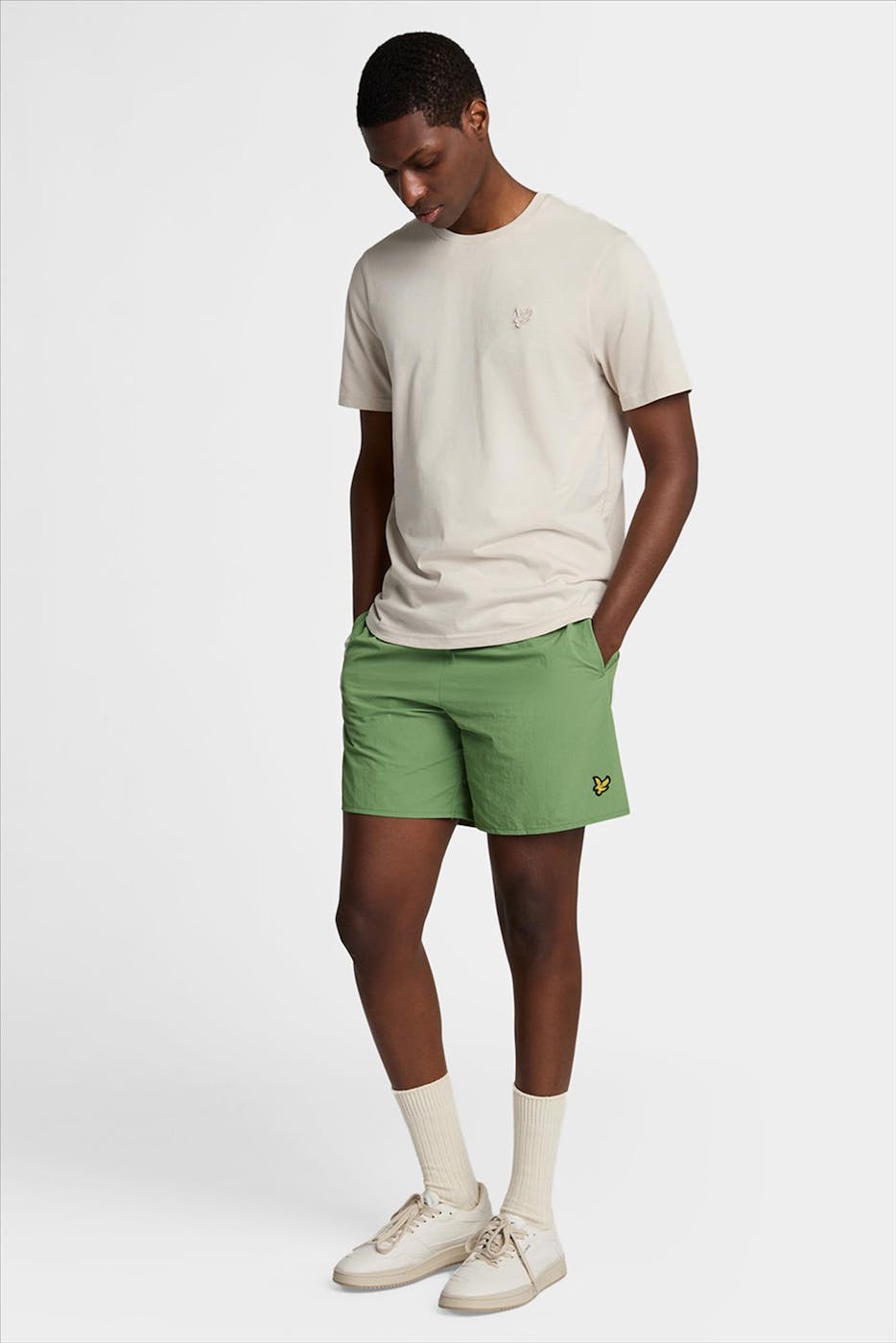 Lyle & Scott - Groene Plain zwemshort