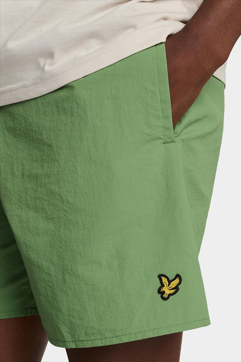 Lyle & Scott - Groene Plain zwemshort