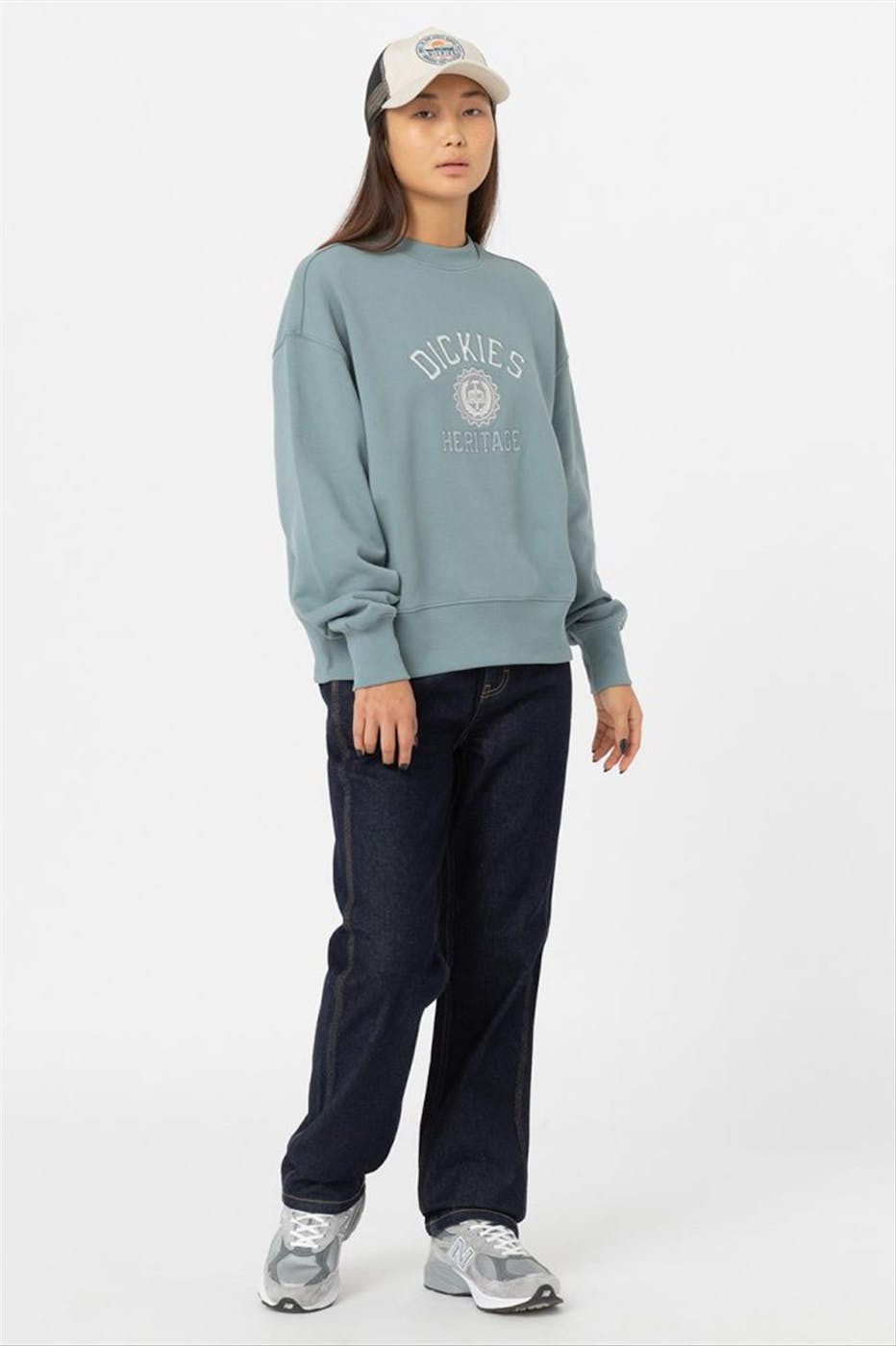 Dickies - Mintgroene Oxford sweater