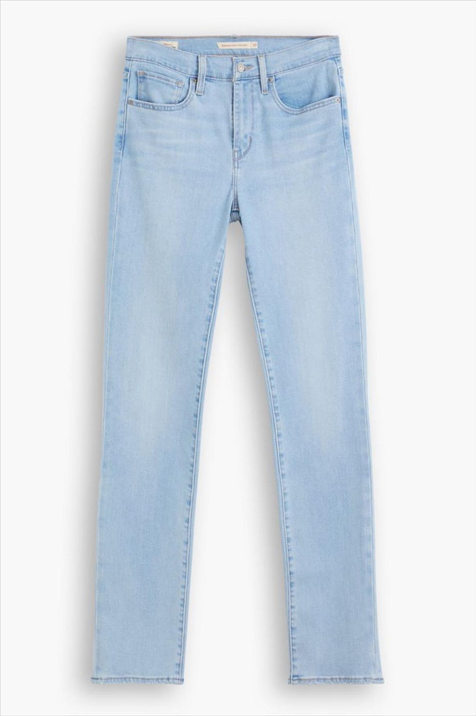 Levi's - Lichtblauwe 724 High Rise slim straight jeans