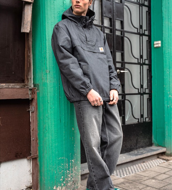 Dr. Denim - Donkergrijze Omar wide straight jeans