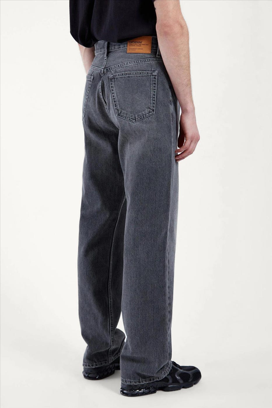 Dr. Denim - Donkergrijze Omar wide straight jeans