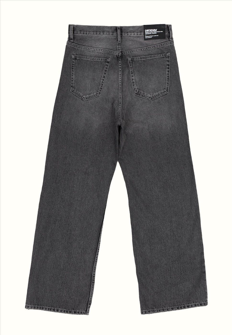 Dr. Denim - Donkergrijze Omar wide straight jeans