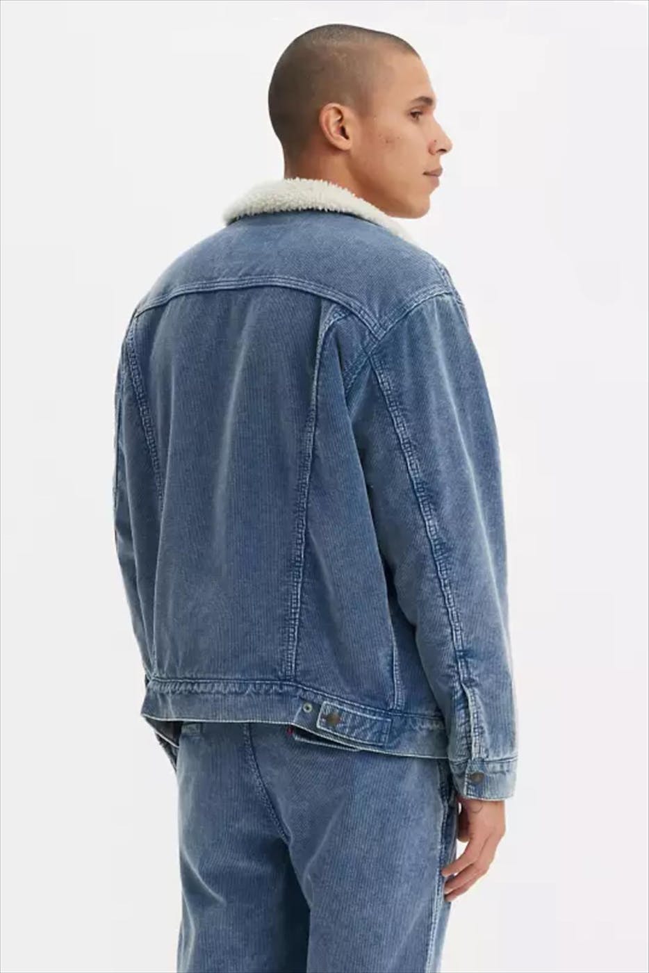 Levi's - Blauwe Corduroy Trucker jas