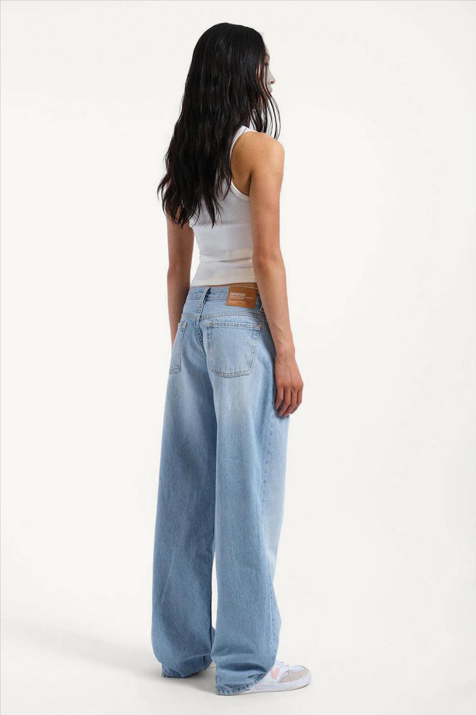 Dr. Denim - Lichtblauwe Hill wide straight jeans