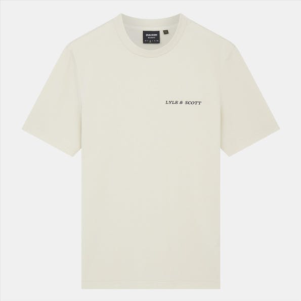 Lyle & Scott - Beige Embroidered Logo T-shirt