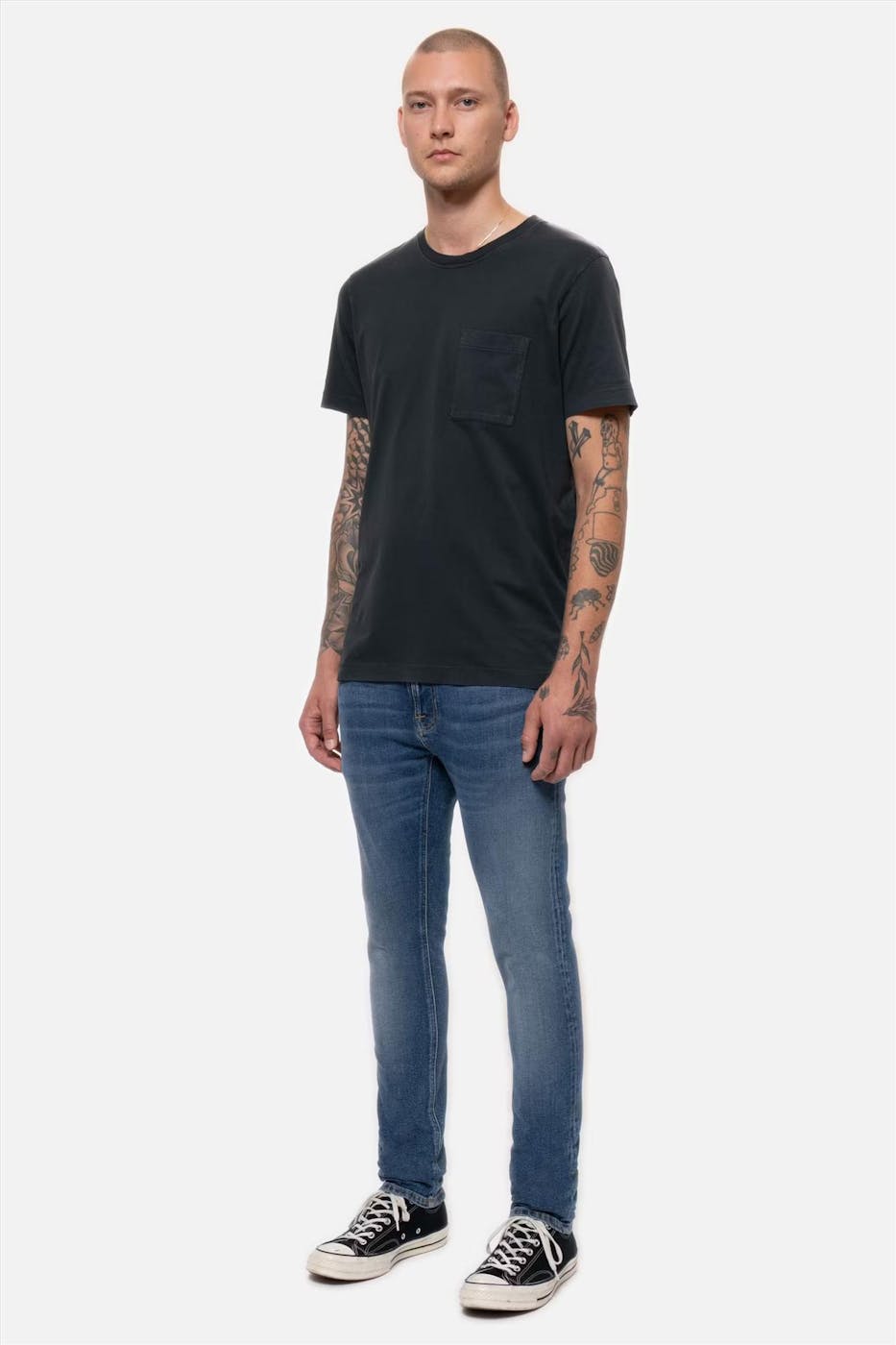 Nudie Jeans Co. - Tussenblauwe Tight Terry jeans