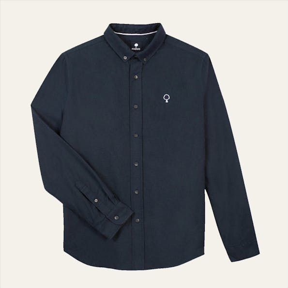Faguo - Donkerblauw Ivoy hemd