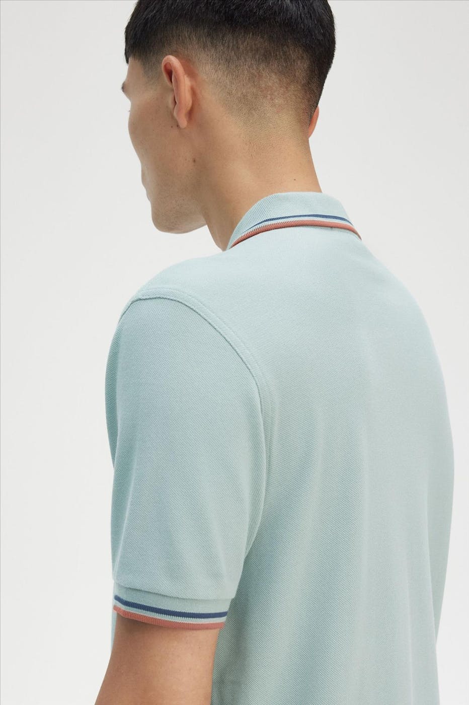 Fred Perry - Mintgroene Twin Tipped polo