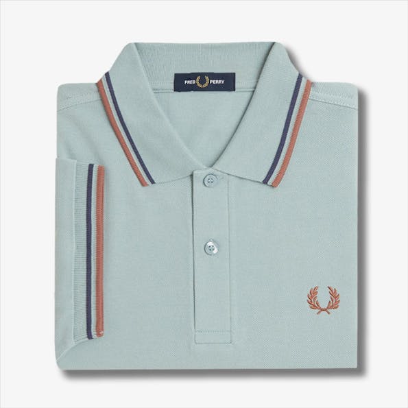 Fred Perry - Mintgroene Twin Tipped polo