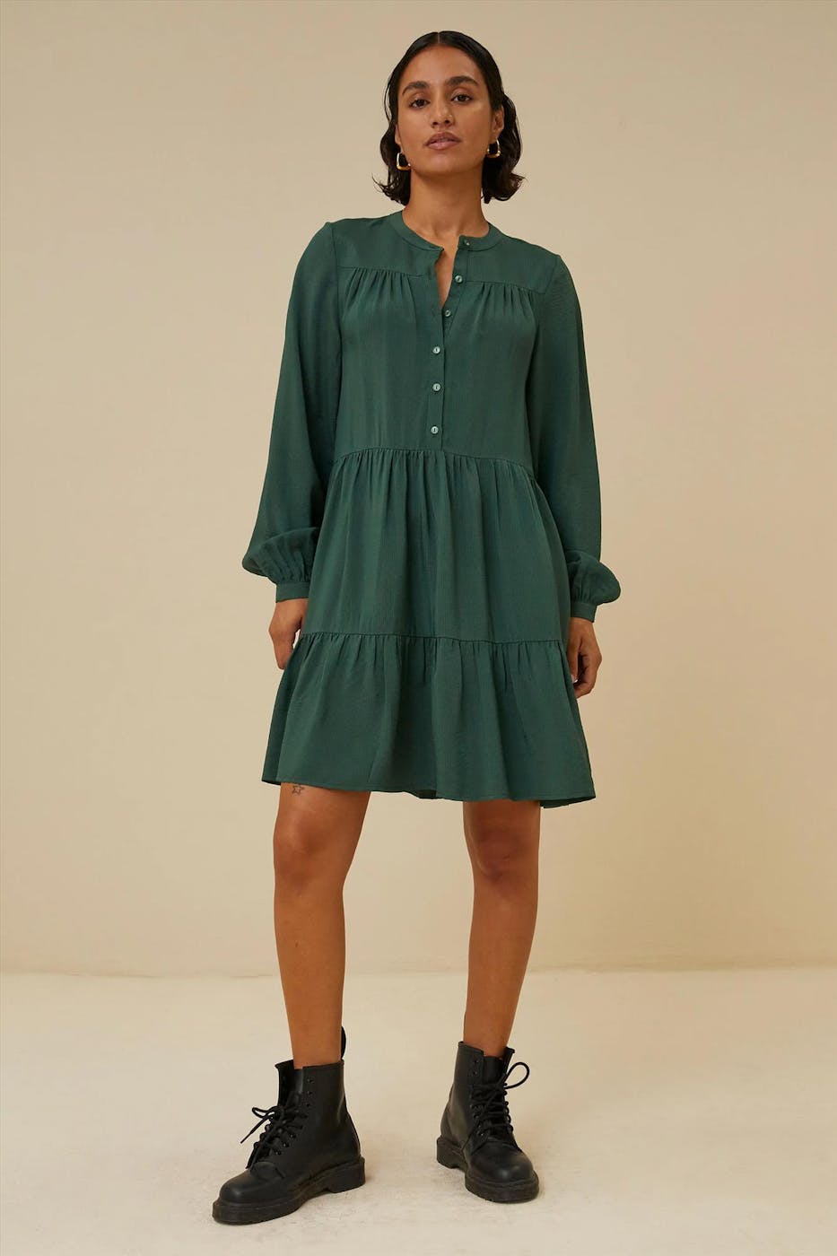 BY BAR - Groen Nono Stripe kleed