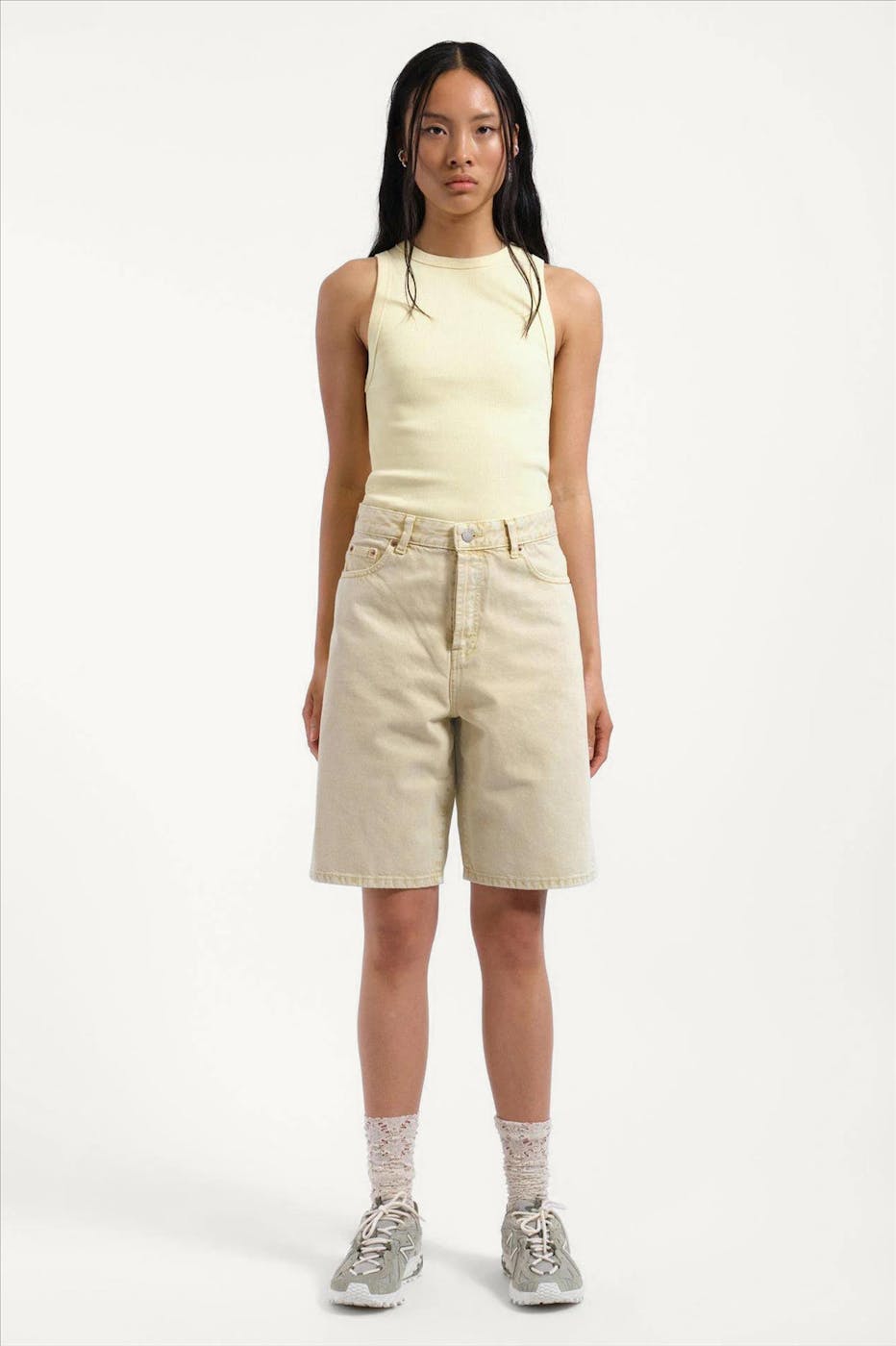 Dr. Denim - Lichtgele Bella jeansshort