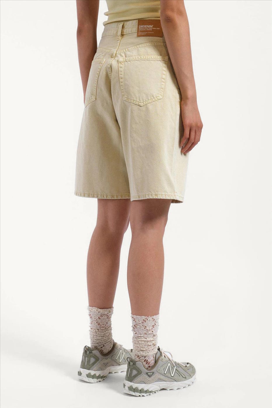 Dr. Denim - Lichtgele Bella jeansshort