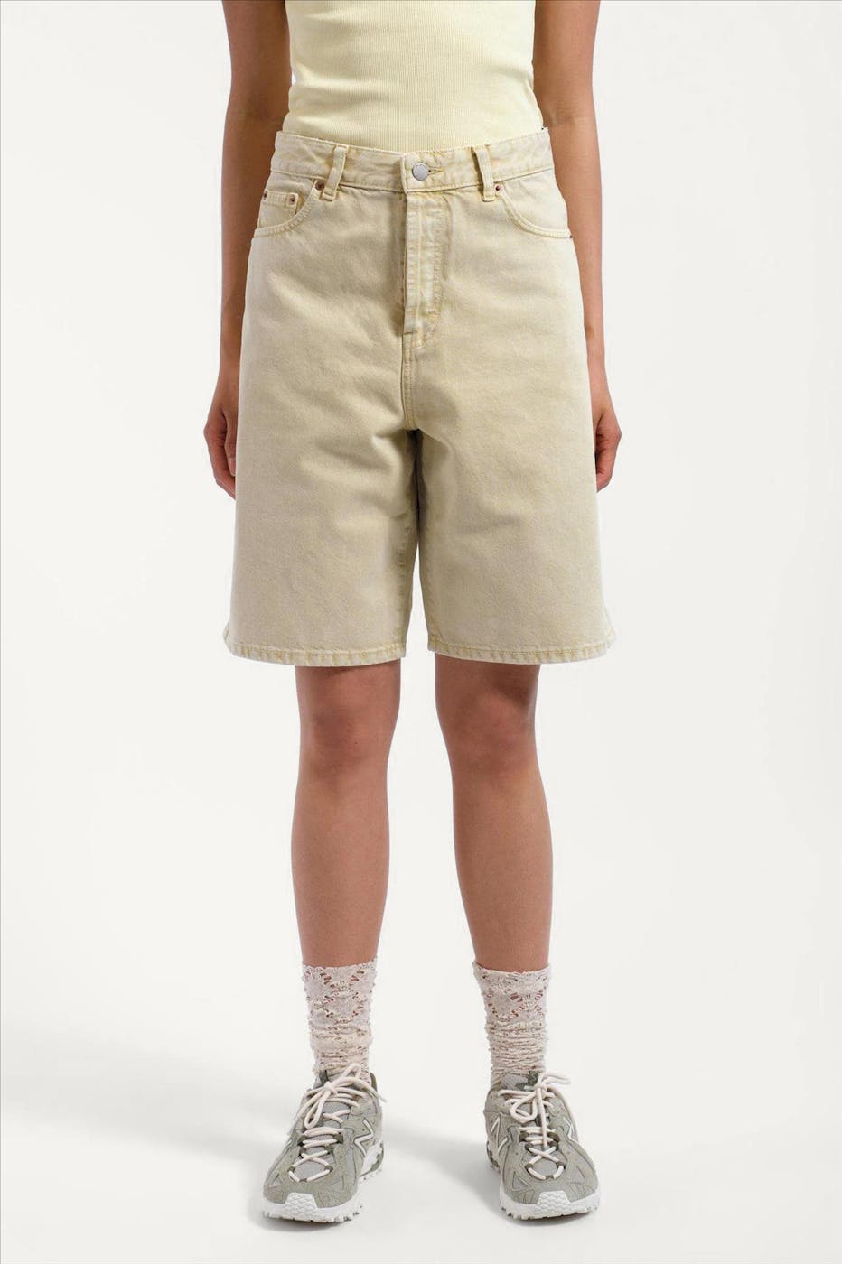Dr. Denim - Lichtgele Bella jeansshort