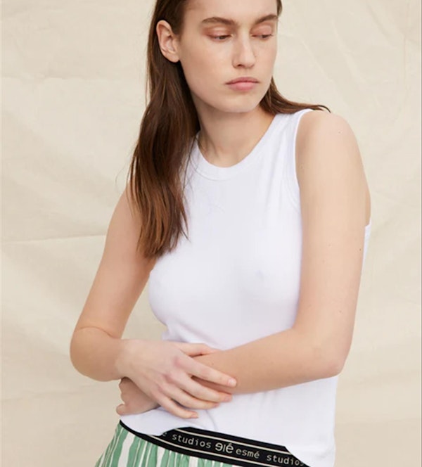 esmé studios - Witte Blossom Racerback top