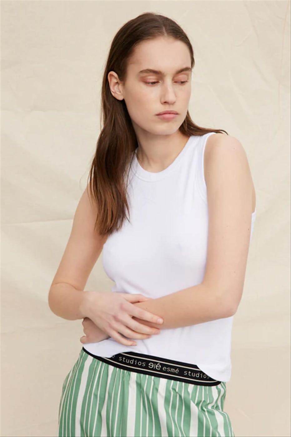 esmé studios - Witte Blossom Racerback top
