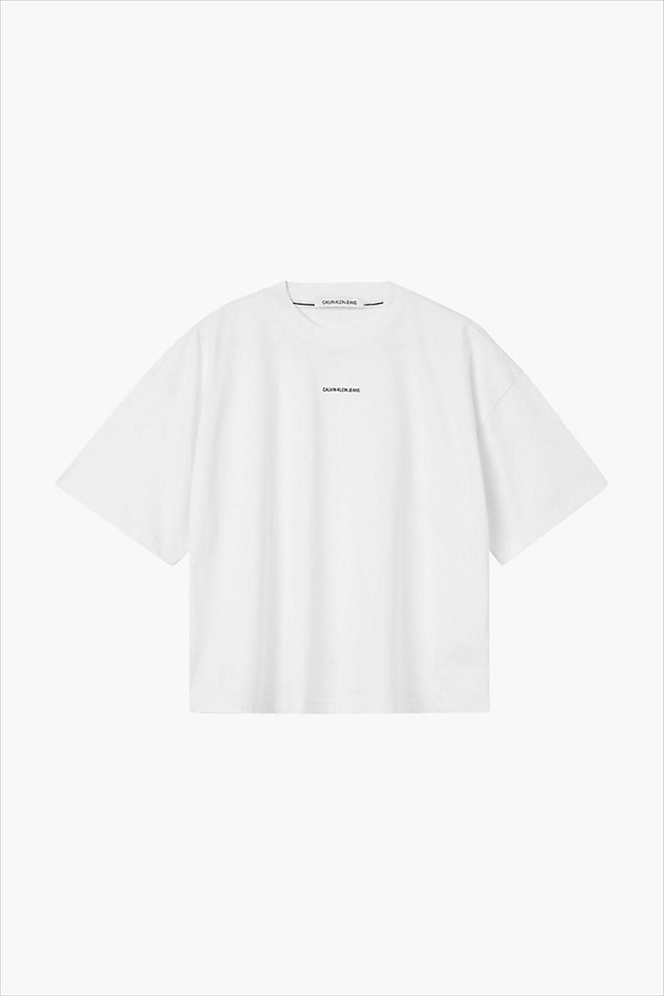 Calvin Klein Jeans - Witte Micro Logo T-shirt