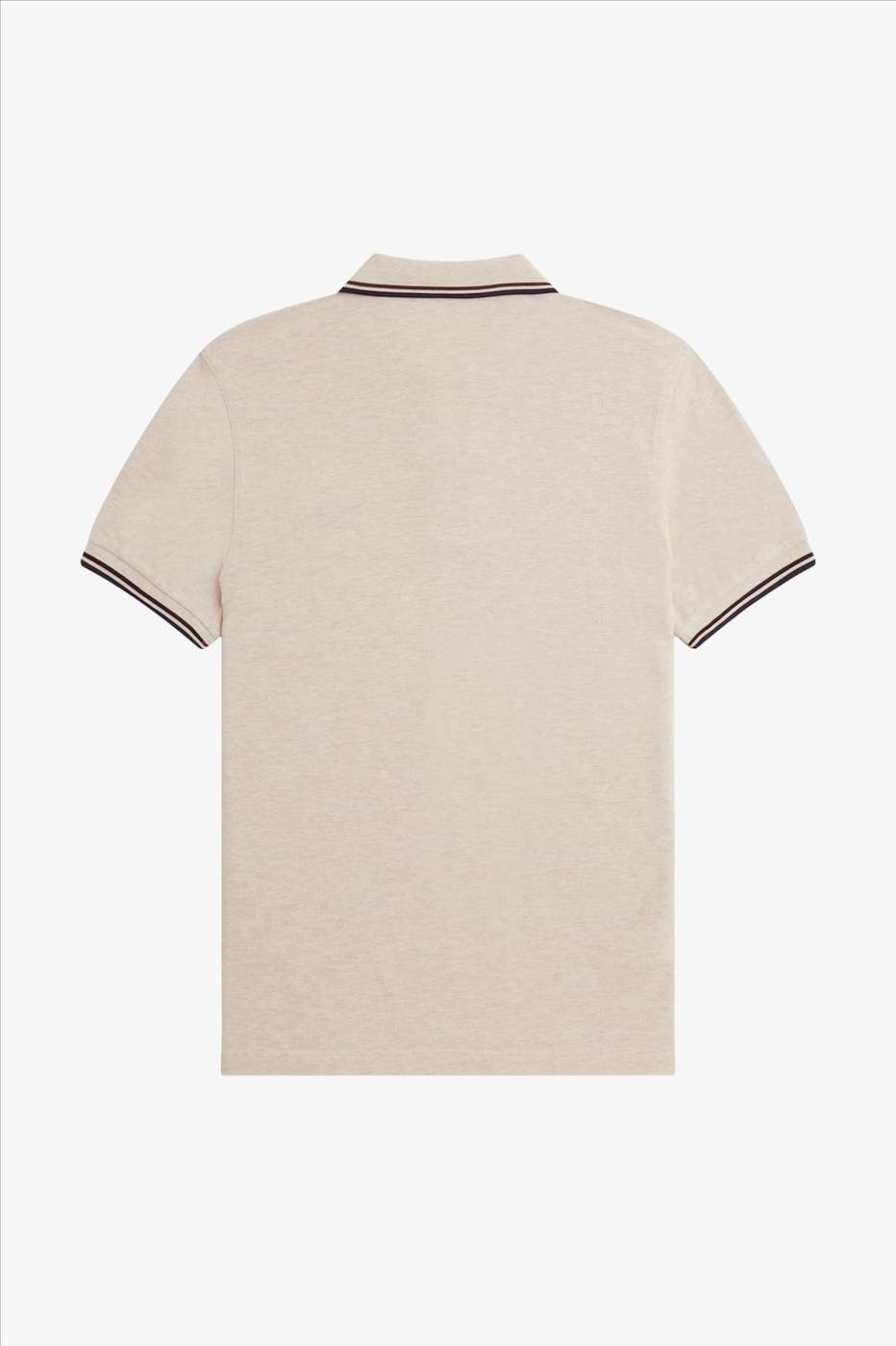 Fred Perry - Beige-Donkergrijze Twin Tipped polo