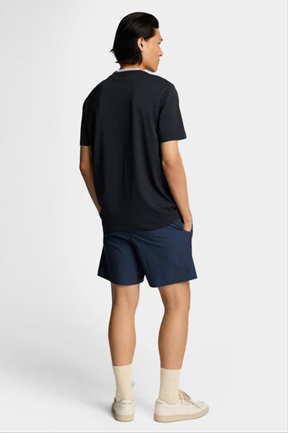 Lyle & Scott - Donkerblauwe Geo Motif zwemshort