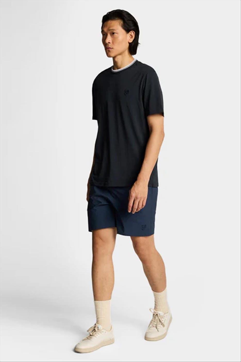 Lyle & Scott - Donkerblauwe Geo Motif zwemshort